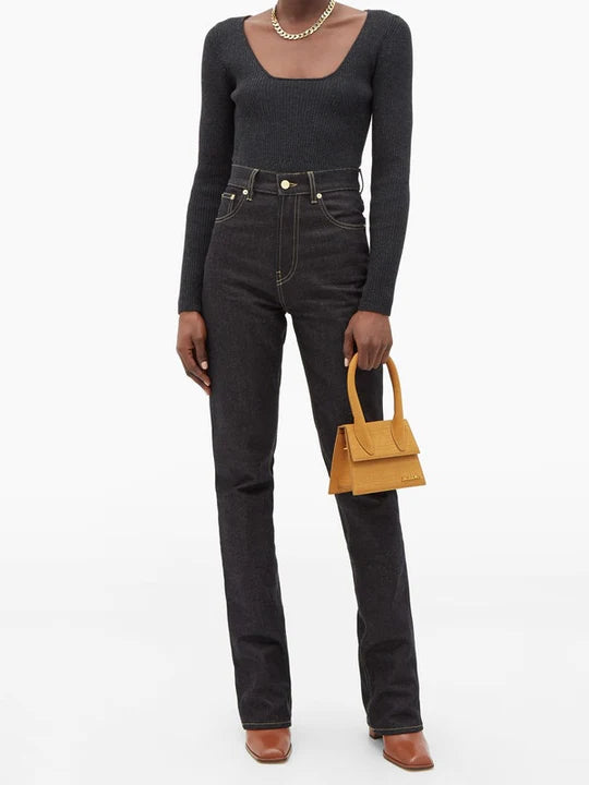 Sac en cuir Chiquito effet crocodile